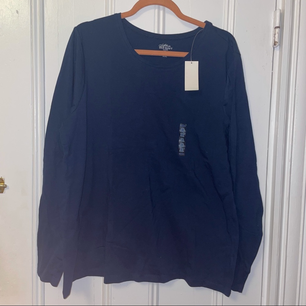 Old Navy, long sleeve navy blue shirt